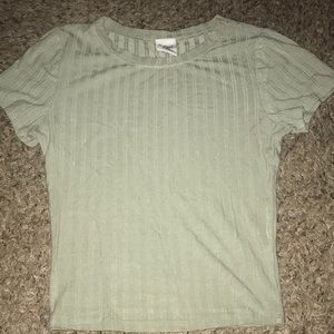 Light Green Tight Crop Top 😍 !!